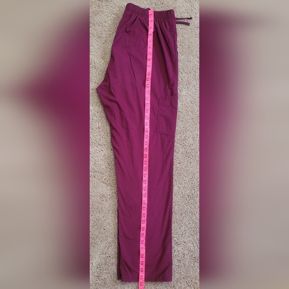 Scrubstar Burgundy Wine Scrub Pants - Size M - Picture 5 of 8